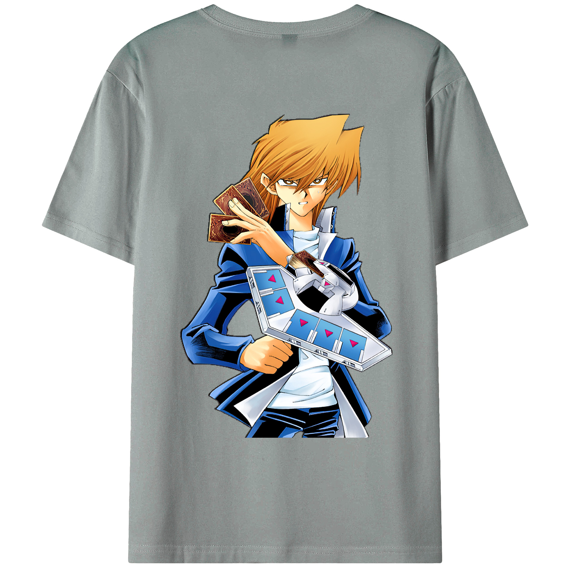 （画像用） 遊☆戯☆王 Yu-Gi-Oh! 綿100％ メンズ半袖Tシャツ（バックプリント） 通気性